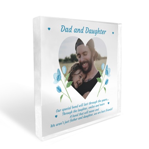 Dad And Daughter Gift Plaque Personalised Dad Gift Birthday