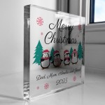 Merry Christmas Decoration Personalised Christmas Ornament