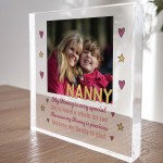 Personalised Nanny Gifts For Christmas Birthday Photo Block