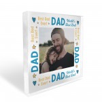 Dad Gifts Personalised Photo Block Gift For Dad Christmas