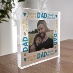 Dad Gifts Personalised Photo Block Gift For Dad Christmas