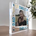 Dad Gifts Personalised Photo Block Gift For Dad Christmas