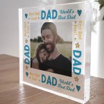 Dad Gifts Personalised Photo Block Gift For Dad Christmas