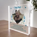 Step Dad Gifts For Birthday Christmas PERSONALISED Photo Block