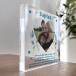 Step Dad Gifts For Birthday Christmas PERSONALISED Photo Block