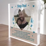 Step Dad Gifts For Birthday Christmas PERSONALISED Photo Block