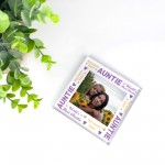 Auntie Gifts Personalised Photo Block Gift For Auntie Christmas