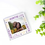 Auntie Gifts Personalised Photo Block Gift For Auntie Christmas