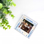 Cousin Gifts Personalised Photo Block Gift For Cousin Christmas