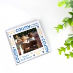 Cousin Gifts Personalised Photo Block Gift For Cousin Christmas