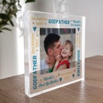 Godfather Gifts Personalised Photo Block Gift For Godfather