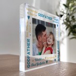 Godfather Gifts Personalised Photo Block Gift For Godfather