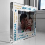 Godfather Gifts Personalised Photo Block Gift For Godfather