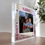 Nanny Gifts Personalised Photo Block Gift For Nanny Nanna