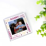 Nanny Gifts Personalised Photo Block Gift For Nanny Nanna