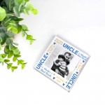 Uncle Gifts Personalised Photo Block Gift For Uncle Christmas