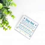 Step Dad Gifts Acrylic Block Christmas Birthday Gift