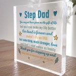 Step Dad Gifts Acrylic Block Christmas Birthday Gift