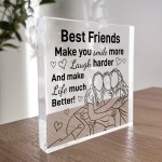 Best Friend Gift For Birthday Christmas Block Friendship Gift