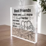 Best Friend Gift For Birthday Christmas Block Friendship Gift