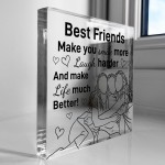 Best Friend Gift For Birthday Christmas Block Friendship Gift