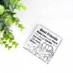 Best Friend Gift For Birthday Christmas Block Friendship Gift