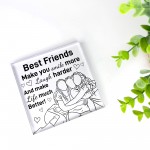 Best Friend Gift For Birthday Christmas Block Friendship Gift