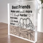 Best Friend Gift For Birthday Christmas Block Friendship Gift