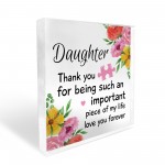 Gifts for Daughter Acrylic Block Daughter Gifts Birthday Gifts