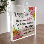 Gifts for Daughter Acrylic Block Daughter Gifts Birthday Gifts