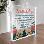 Friendship Sign Poem Friendship Gifts Best Friend Gifts