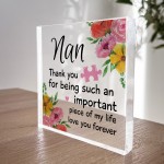 Gifts for Nan Acrylic Block Mum Gifts Nan Birthday Gifts Ideas