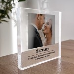 Marriage Sign Personalised Wedding Anniversary Gift For Husband