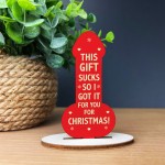 Funny Christmas Secret Santa Stocking Filler Joke Gift