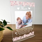 PERSONALISED Mum Photo Plaque Cute Mothers Day Birthday Keepsake