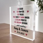 Husband Wife Gift For 10th Wedding Anniversary Personalised