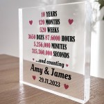 Husband Wife Gift For 10th Wedding Anniversary Personalised