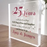 25th Wedding Anniversary Gift For Husband Wife Personalised