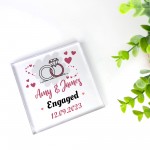 Engagement Gifts For Couple Personalised Block Congratulations