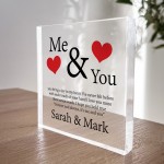 Husband Wife Gift Personalised Block Husband Wife Anniversary