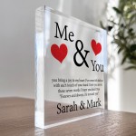 Husband Wife Gift Personalised Block Husband Wife Anniversary