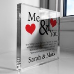 Husband Wife Gift Personalised Block Husband Wife Anniversary