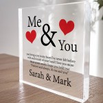 Husband Wife Gift Personalised Block Husband Wife Anniversary