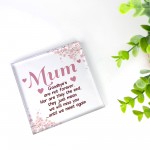 Mum Memorial Plaque For Mothers Day Birthday In Memory Plaque