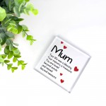 Remembrance Gift For Mum Acrylic Block Mum Memorial Plaque