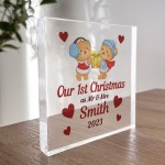 Our 1st Christmas As Mr And Mrs Personalised Block Wedding Gift