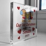 Our 1st Christmas As Mr And Mrs Personalised Block Wedding Gift