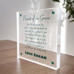 Personalised Gift For Parents Of Groom Mother Father Of Groom