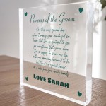 Personalised Gift For Parents Of Groom Mother Father Of Groom