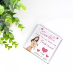 Thank You For Being Our Bridesmaid Gift Personalised Block